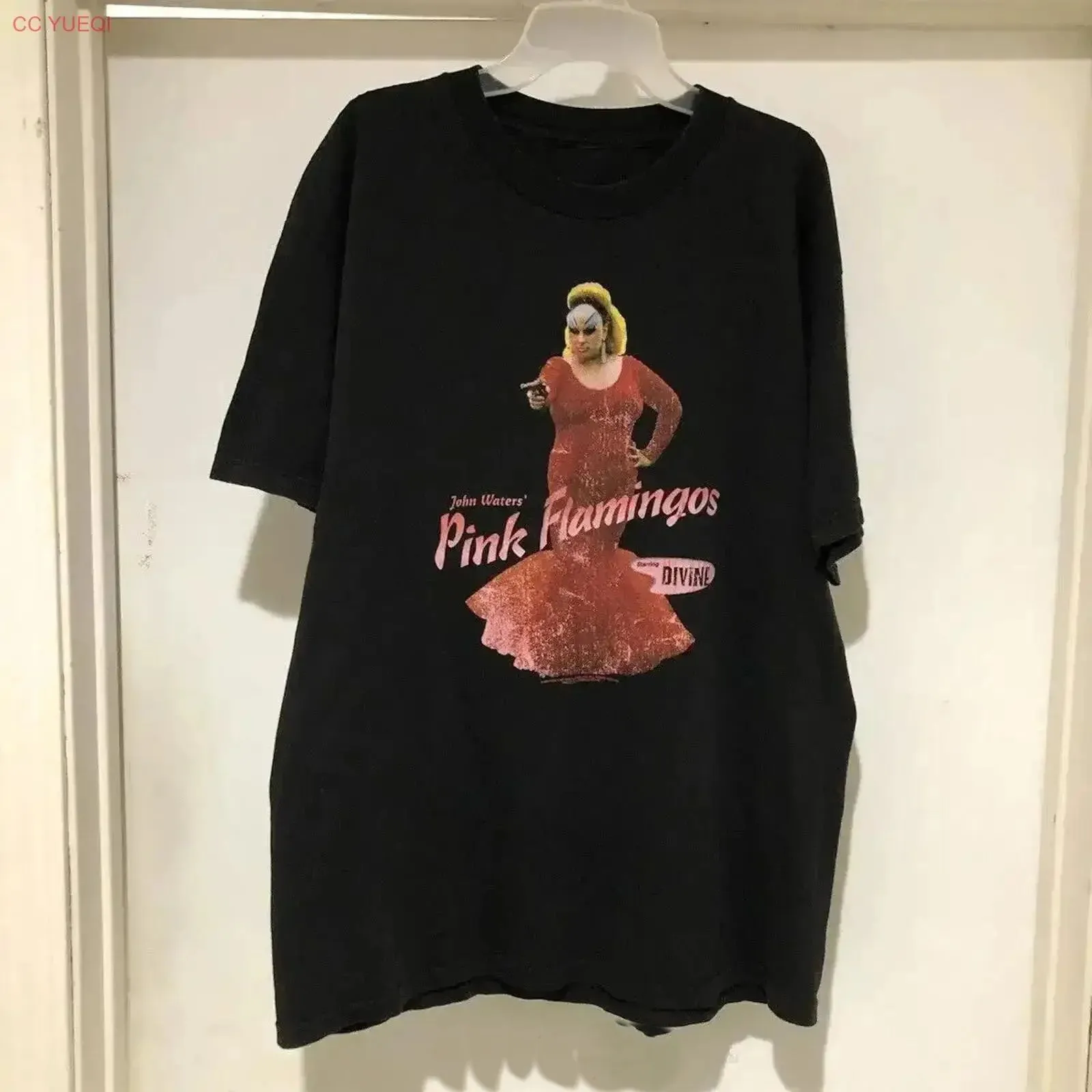 Divine 1980S Desperate Living Movie Tees John Waters Pink Flamingos Top Y2k Vintage Casual Print Harajuku Loose T-shirt Unisex