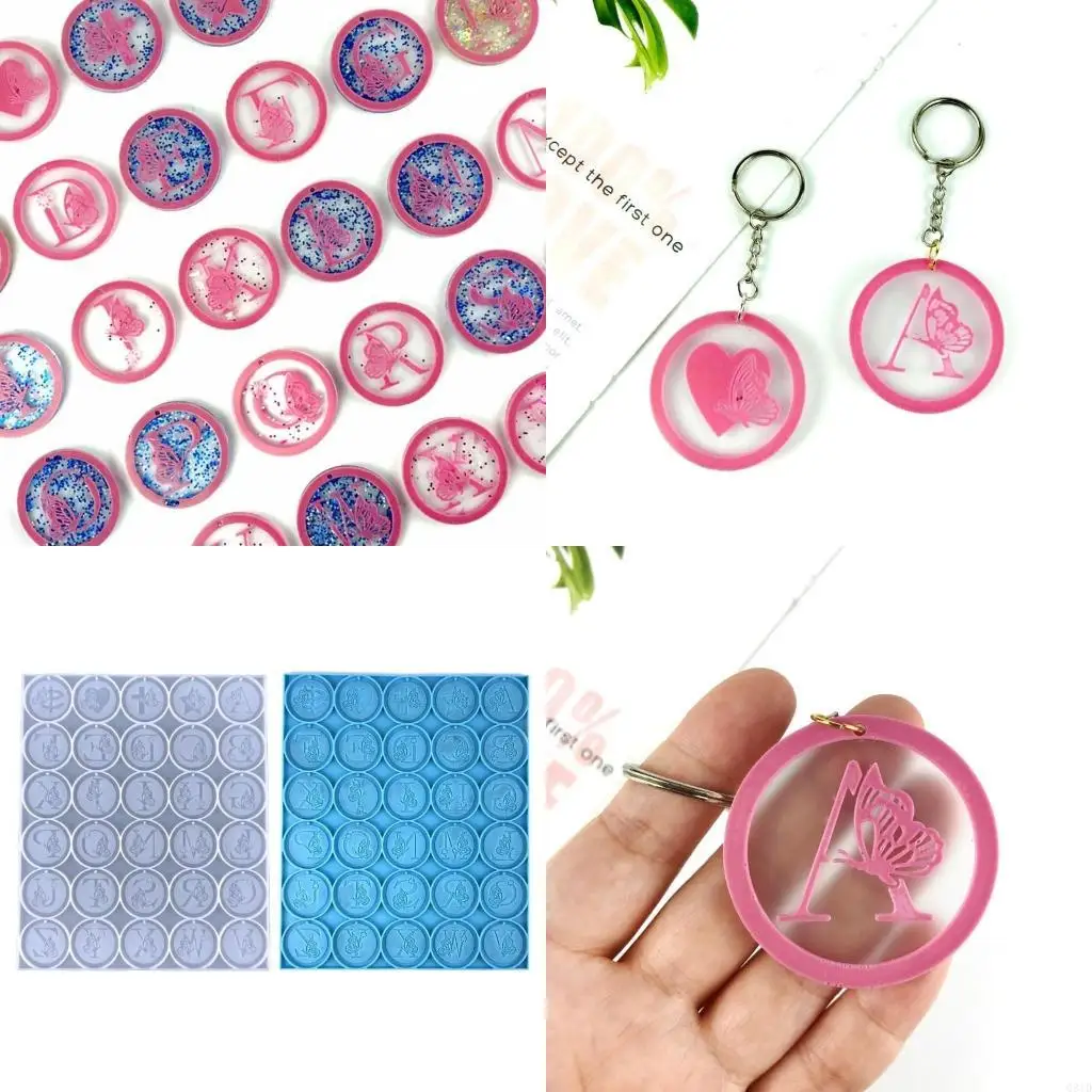 

Keychain Silicone Mold Round Silicone Mold for Car Pendant Home-Decor Crystal Epoxy Resin Mold DIY Jewelry Making Mold