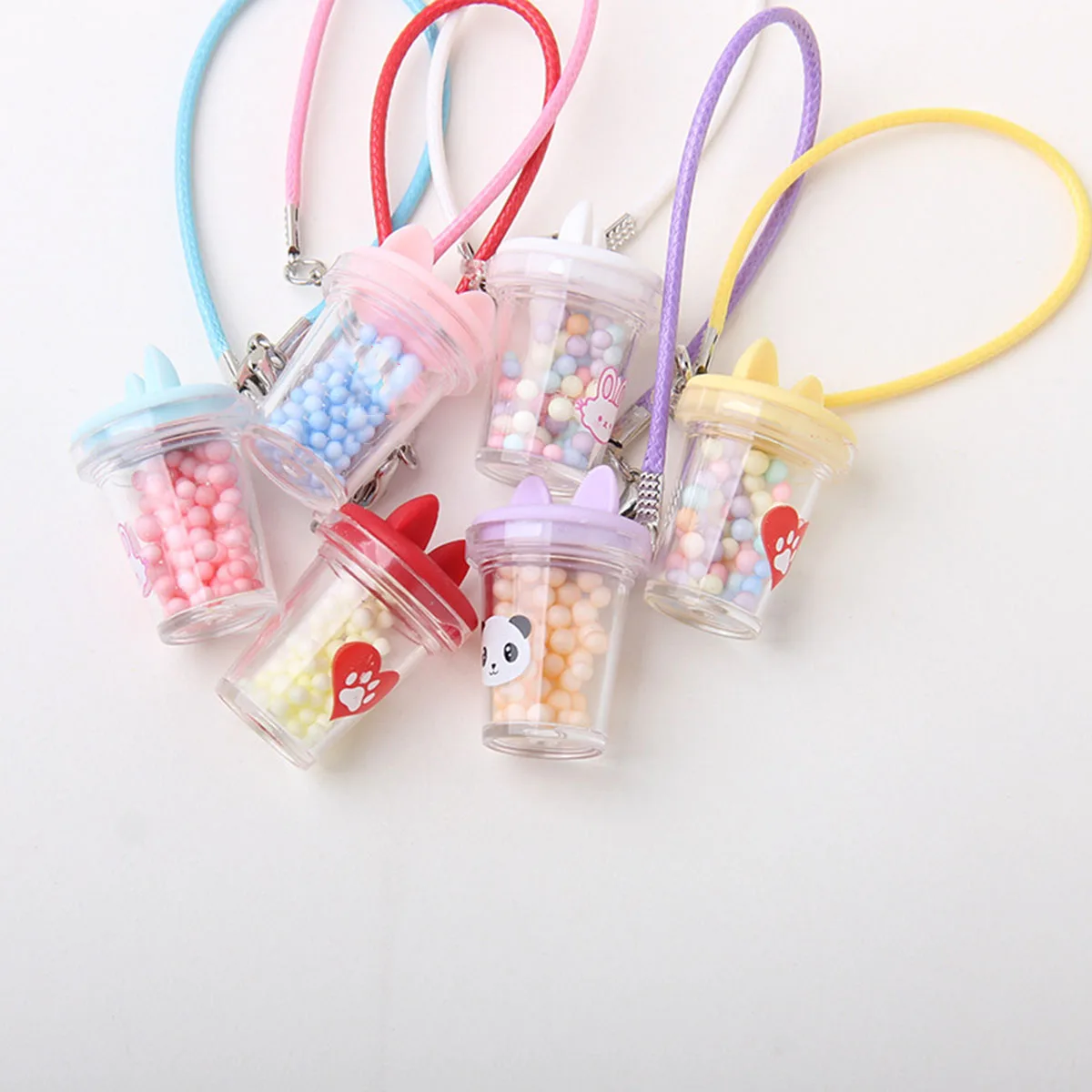 For Labubu Dolls Accessories Cute Miniature Dollhouse Mini Kettle DIY Cartoon Dress Up  Accessories