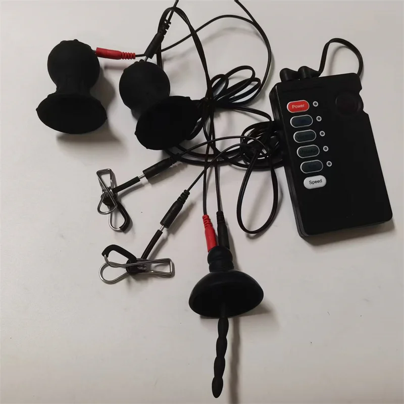 صدمة كهربائية سيليكون مجرى البول السبر موسع الحلمات مصاصة كليب القضيب المدرب خاتم الديك الحصان العين قضيب الجنس لعب الرجال