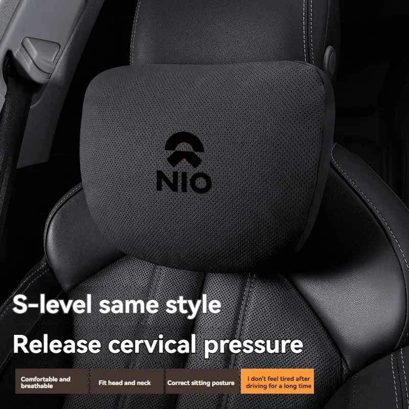 Car S Level Neck Pillow Seat Headrest Lumbar Support Pillow Spine Protect for Weilai NIO ET5 ES6 ES8 EC6 Weilai ET7 EP9 Eve ET5