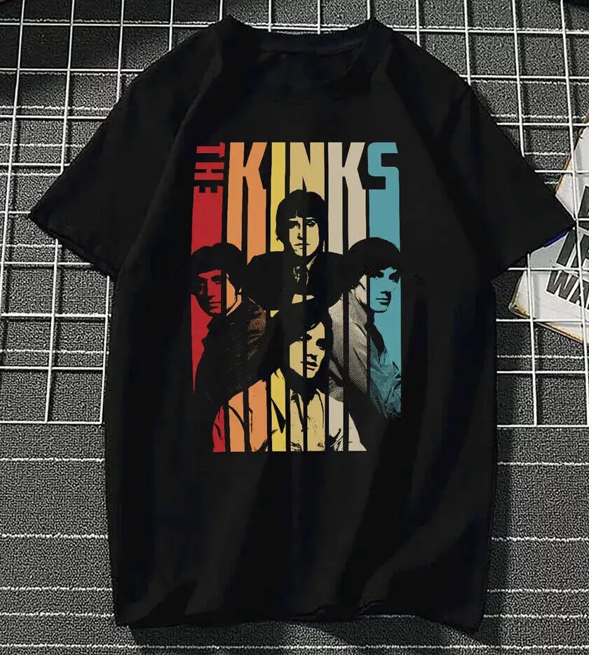 The Kinks Band Members Music Retro T-shirt S-5XL