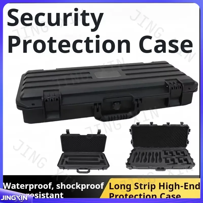 Custom for Medium Long Protective Case Crushproof Hard Plastic Tool Bag Waterproof Shockproof Equipment Storage Box Organizer