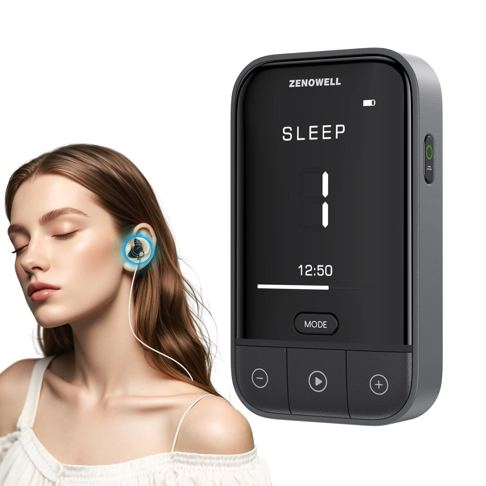 

ZenoWell Auricular Vagus Nerve Stimulation,Sleep Aid Device,Anxiety Relief Items,Relaxation Device