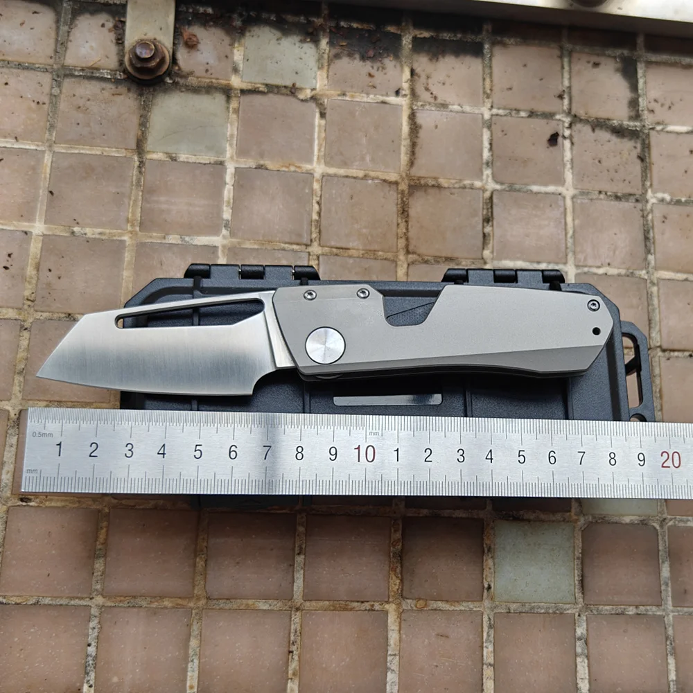 

JUFULE Winterblade M390 60+ HRC Blade Small Pudding Customized Ceramic Bearing Titanium EDC Tool Hunting Camping Folding Knife