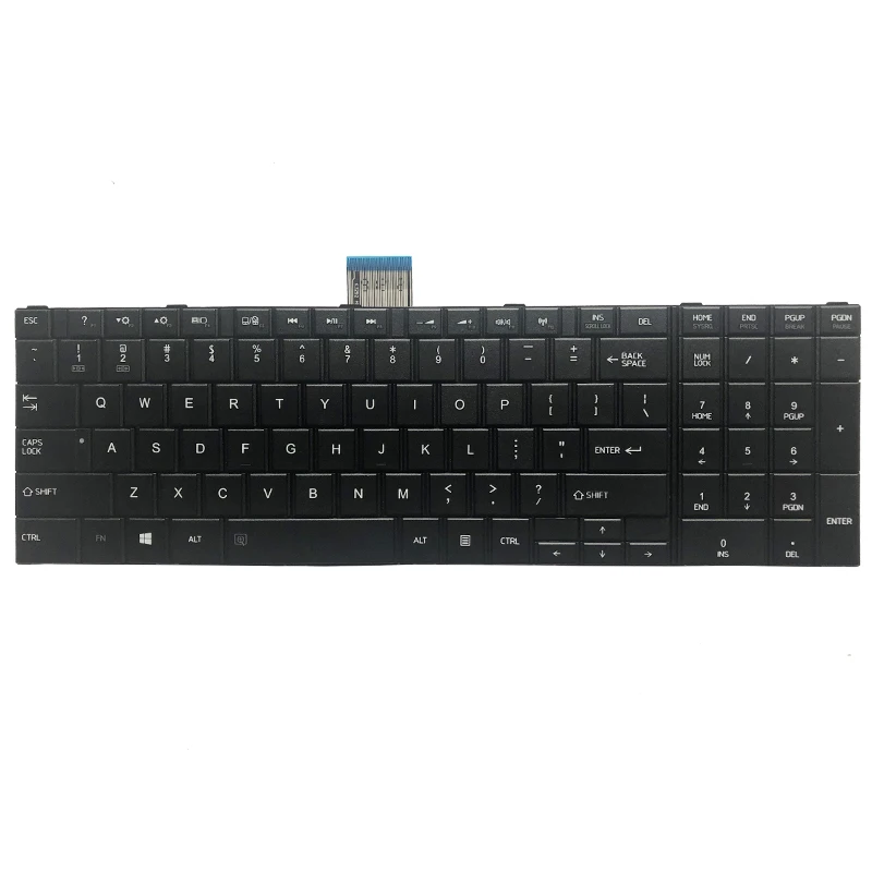 NEW US keyboard for TOSHIBA SATELLITE C850 C850D C855 C855D L850 L850D L855 L855D L870 L870D US Black laptop keyboard