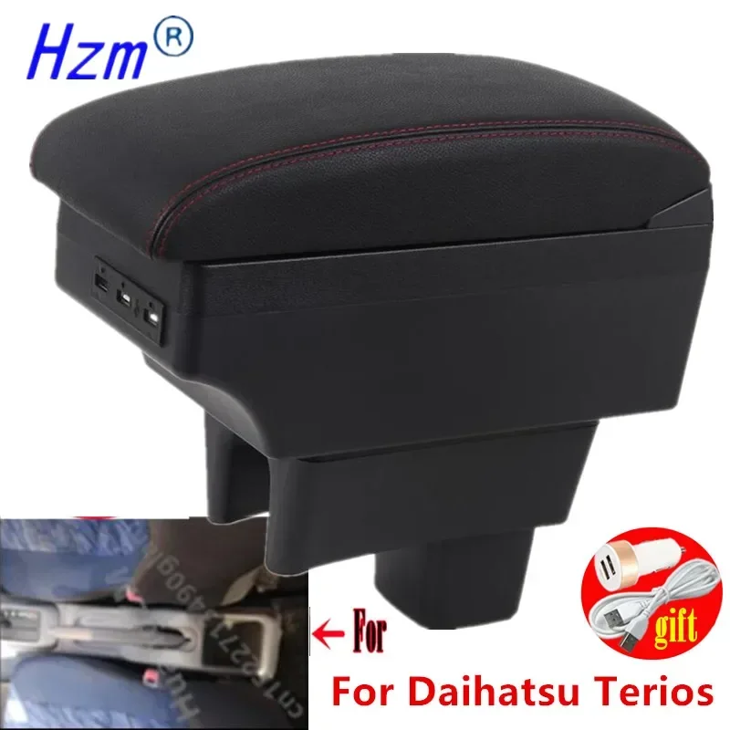 For Daihatsu Terios Armrest box For Daihatsu Terios Car Armrest box center console Interior Parts accessories with USB