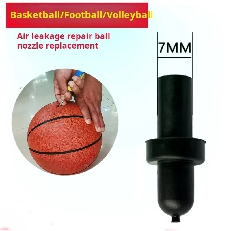 4PCS Ball Nozzle Basketball Rubber Replacement Air Leak Repair Valve Core Inflatable Football Volleyball Universal fix