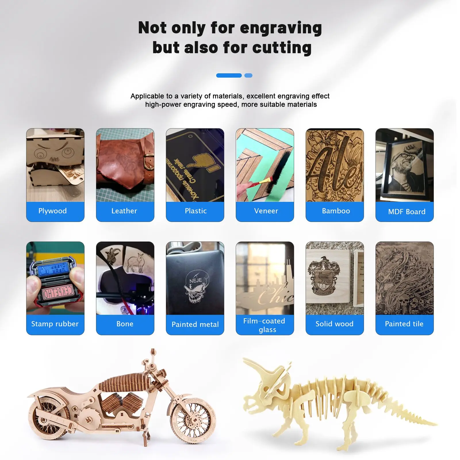 Boquilla de aire de Metal NEJE A40630/N40630 KF8 CNC, máquina de corte de grabado de madera con láser CNC de alta presión máxima 1.5Mpa