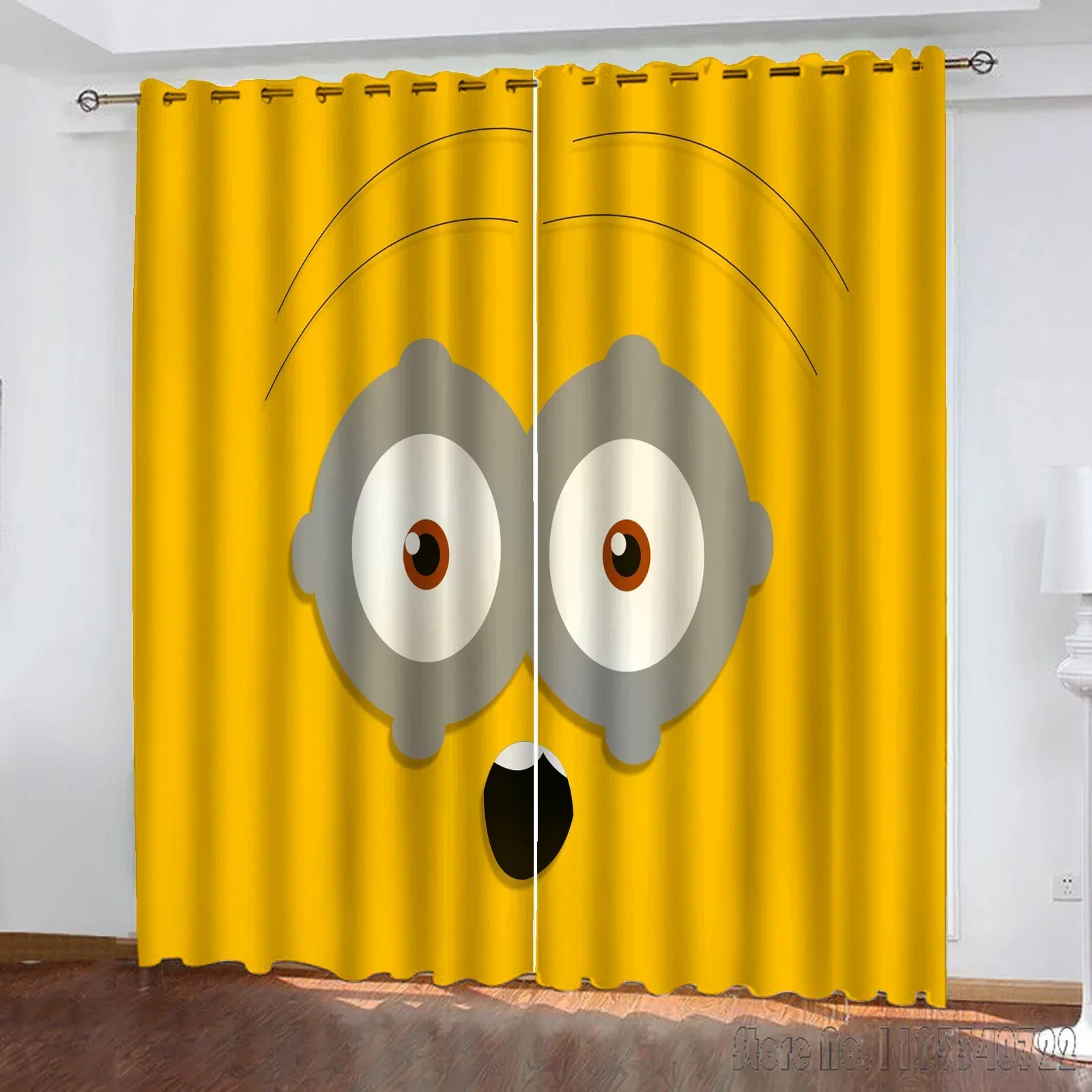 

Anime M-Minions Curtain Cartoon Window Curtain 3D Print Blackout Curtains Living Room Bedroom Decor Kids Gift