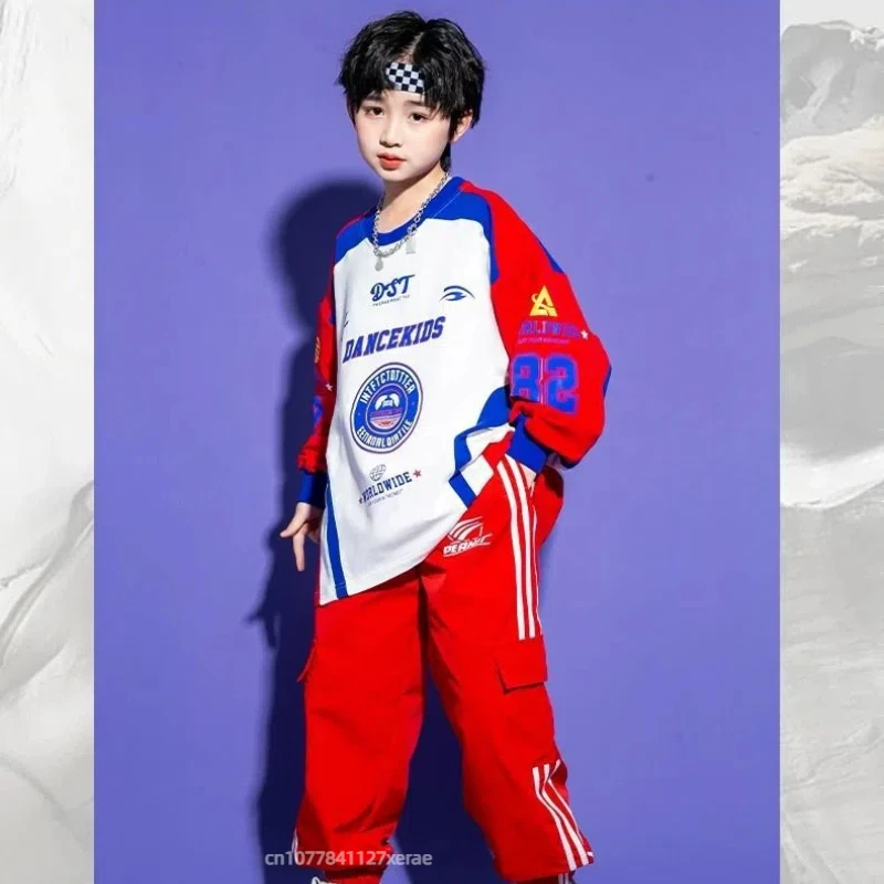 

Children's Street Dance Costume, Boys' Performance Costume, Hip-hop Suit, Student Sports Meeting Cheerleading Performance