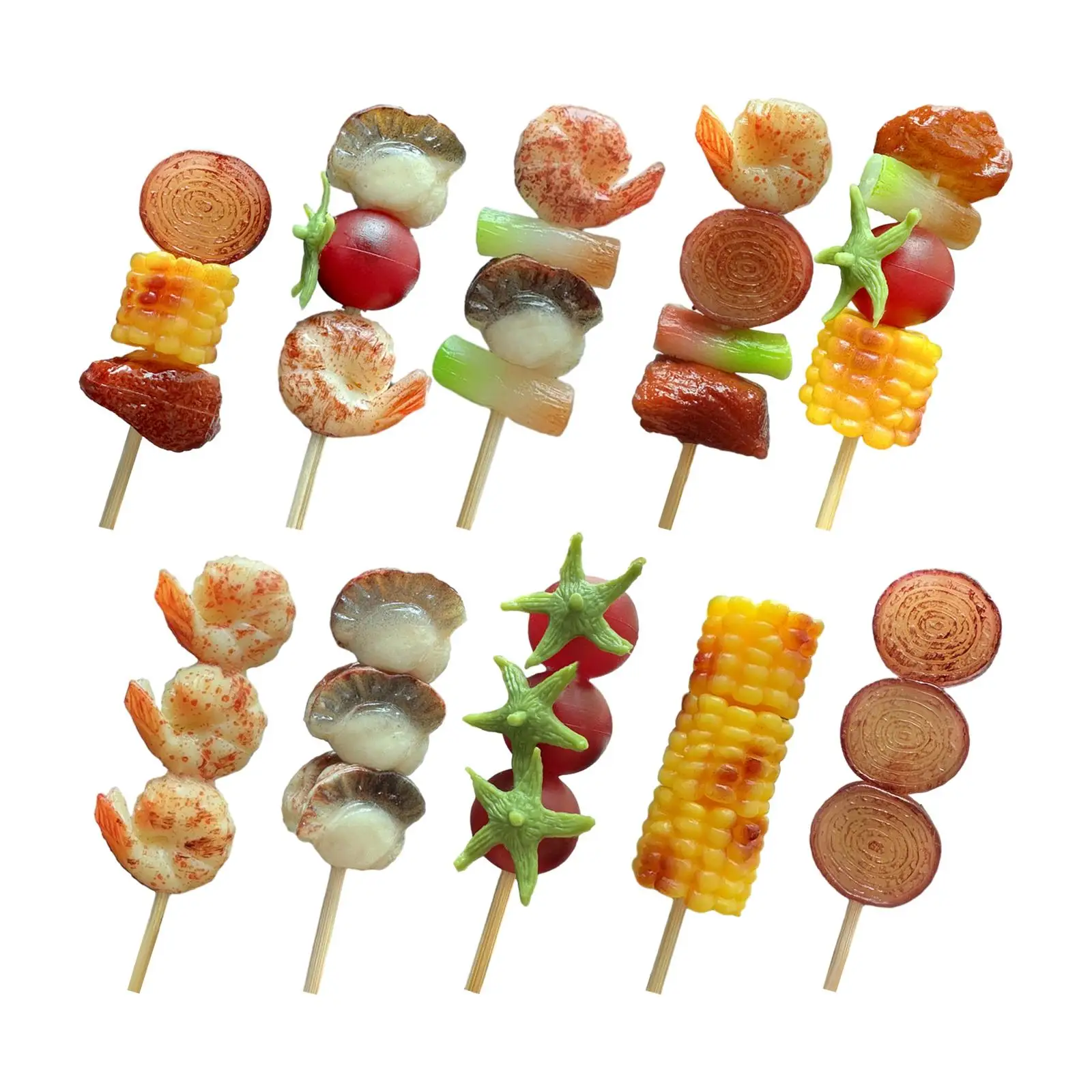 Mini jeux de kebabs miniatures pour enfants, jouets de cuisine d'apprentissage, nourriture pour enfants, cadeaux de vacances