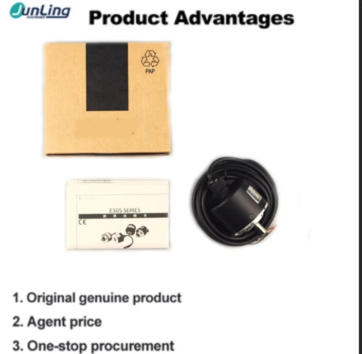 Rotary Encoder E50S8-60-3-N-24 Axis Outer Diameter 8mm Allowable Speed 5000rpm Axial Wiring Lead Type New Original NPN Output