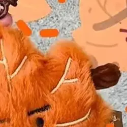 

Cartoon Maple Leaf Soft Plush Keychain Stuffed Doll Cute Car Pendant Decor