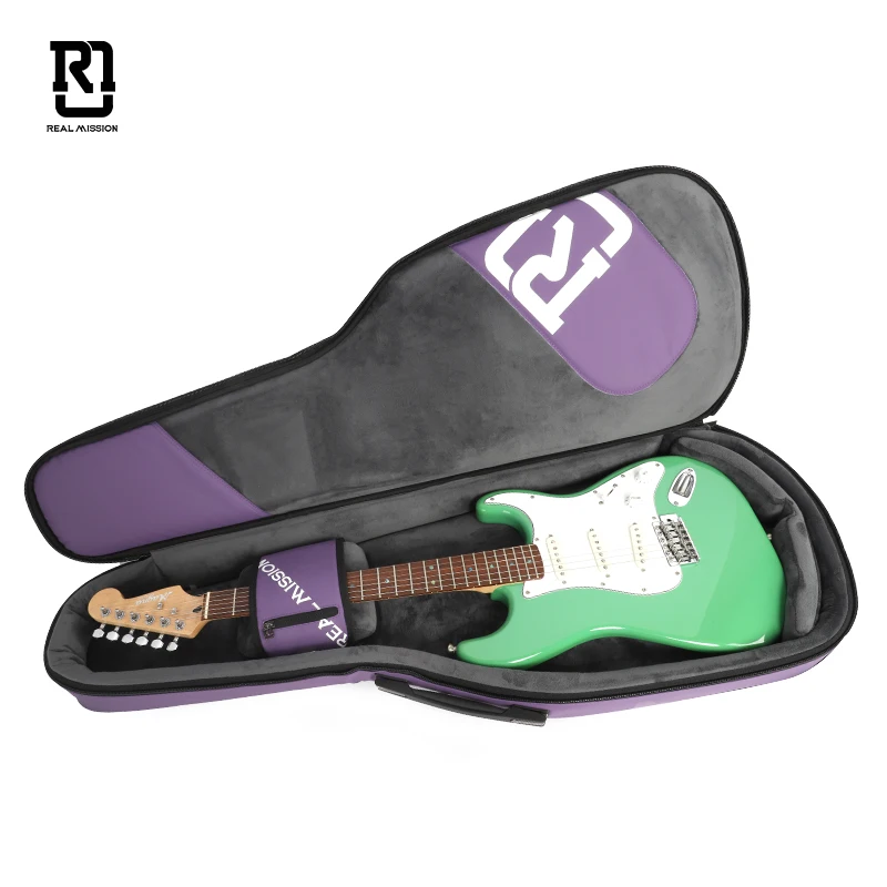 Iris -E Purple Real mission  popular new deign hot sale wholesale price factory waterproof guitar bags  bass  electric  gig bags