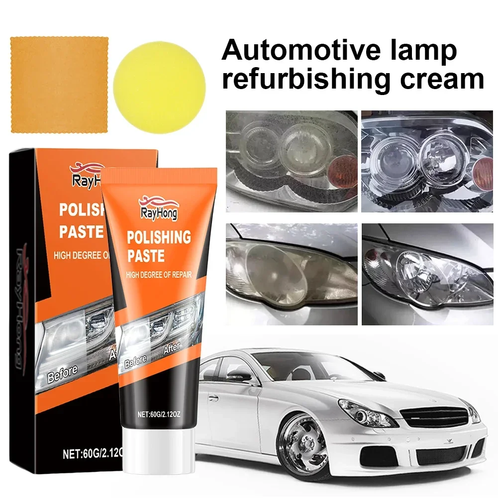 Car Headlights Restoration Kit Polishing Remover Tool Paste Scratch Lens Polisher Headlamp Repair Wax Sanding Refurbishing Tools