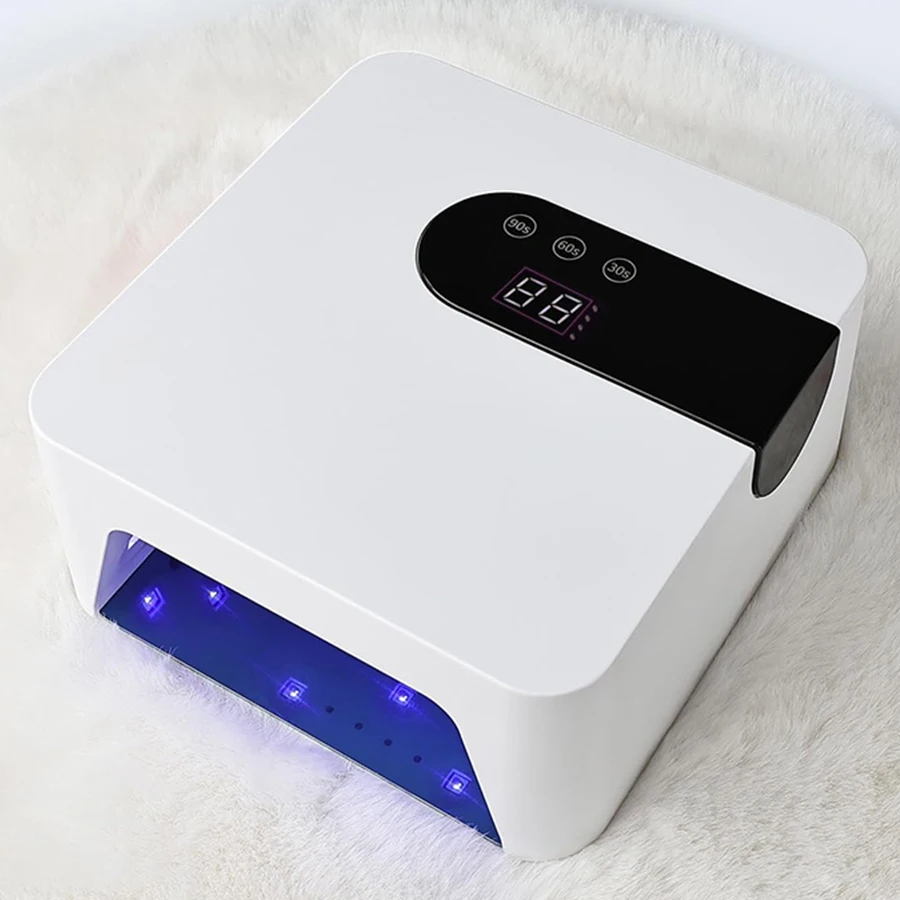 38mw/c㎡ Crystal Beads Rechargeable Nail Lamp Gel Polish Dryer Wireless LED Light for Nails Cordless Nail UV LED Lamp