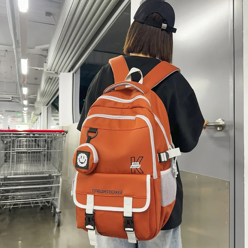 

Fashionable casual backpack in high appearance trend YY large capacity student backpack Cool college couple backpack