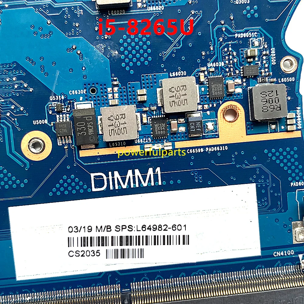 Imagem -03 - Placa-mãe para hp Elitebook X360 830 g6 I58265u Cpu On-board L64982601 6050a3059101-mb-a01 Funcionando Bem