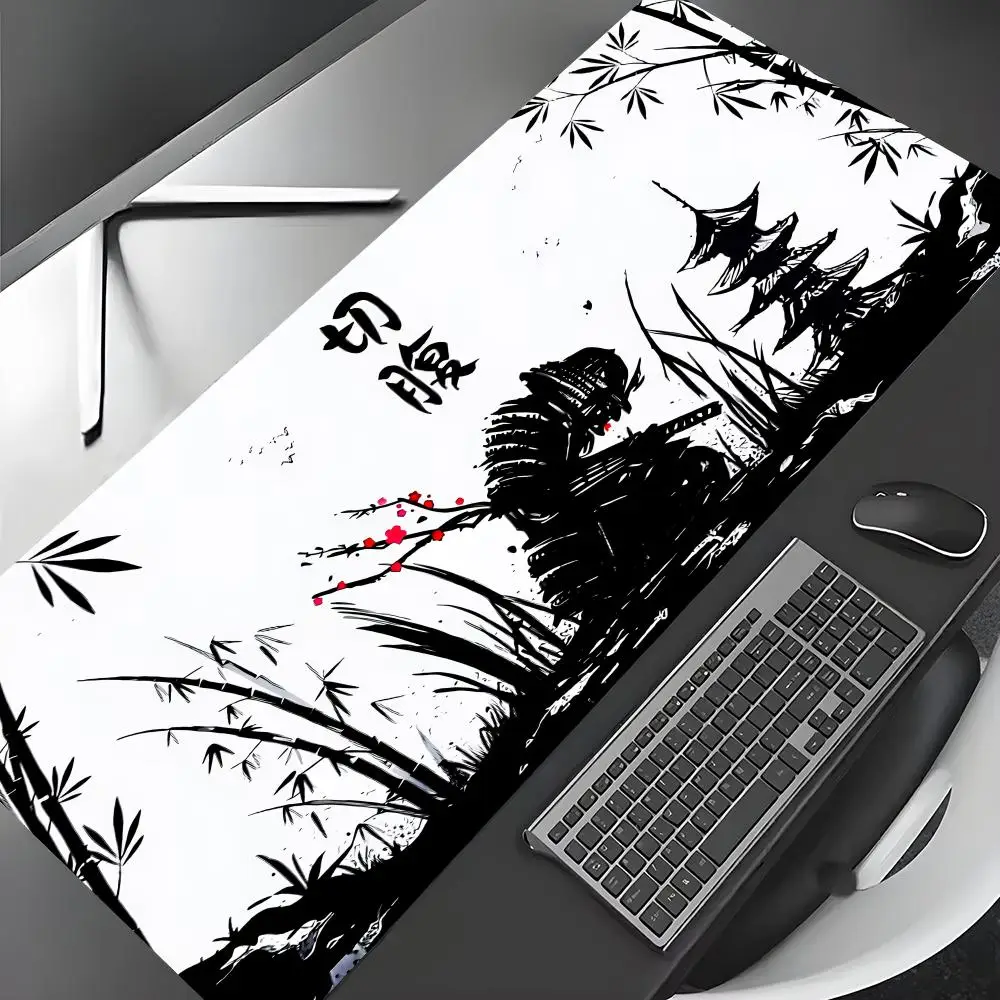 

Mouse Pad Digital Art samurai design Desk Mat Gaming mat gamer pc accessories rubber anti-slip keypad expansion mousepad