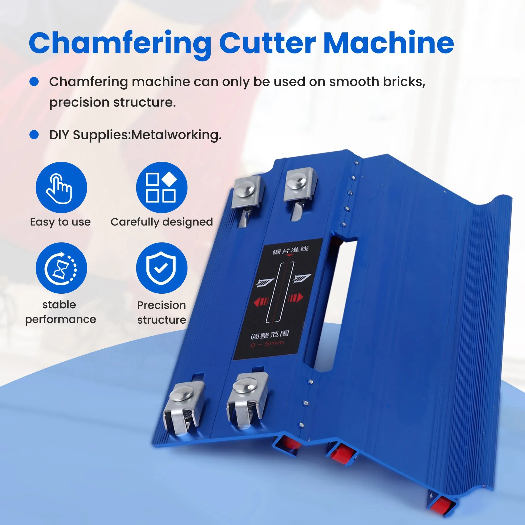 A7THK-45 Degree Chamfering Cutter Stone Cutting Machine Marble Tile Chamfering Cutter Mill Beveled Cutter Chamfer