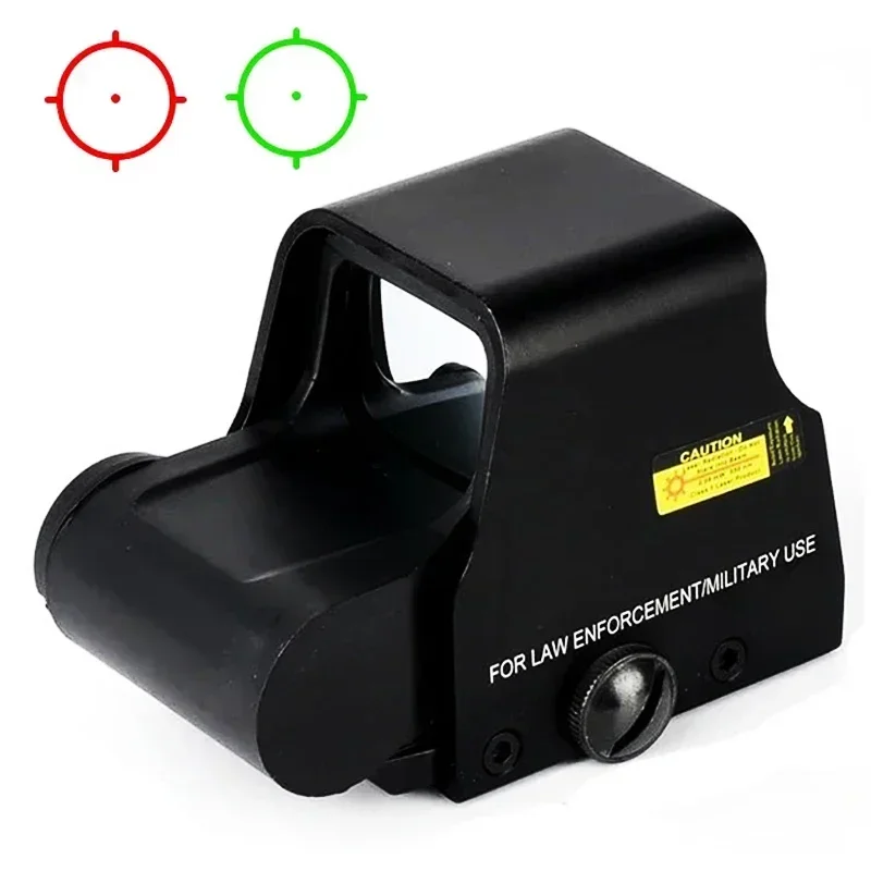 551 Red Dot Holographic Reflex Sight 558 Double Red Dots Scope Tactical Optic Viewfinder Hunting Rifle Adjustable Brightness