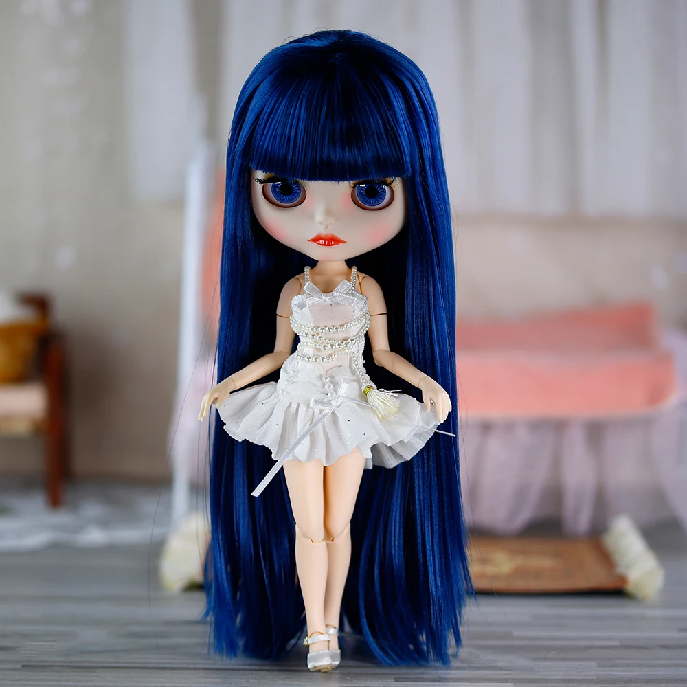 ICY DBS 브라이스 스커트 소녀 코스튬, BJD 화이트 펄 스커트, 귀여운 토끼 세트, 소녀 선물