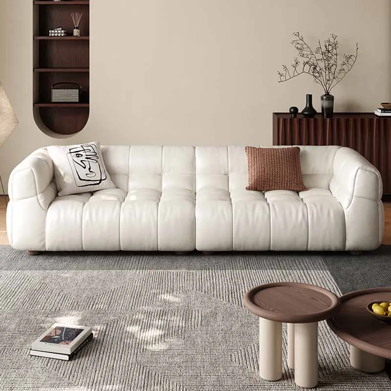 Lounge Modern Filler Sofa Recliners Armrest Leather Apartment Floor Nordic Sofa Accent Pliable Sofas Camas Living Room Furniture