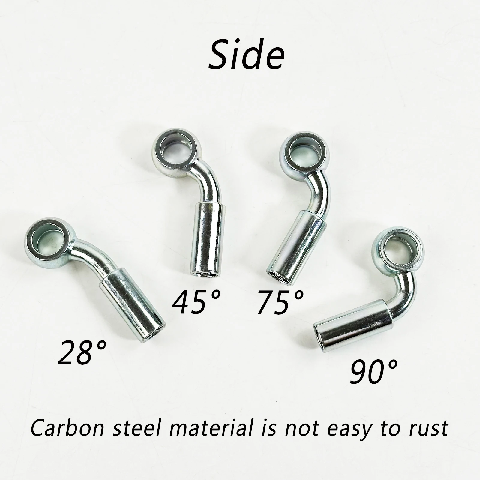 العالمي BlackRed الفولاذ المقاوم للصدأ مضفر خرطوم الفرامل النايلون 10-200 سنتيمتر M10 خط الفرامل المشترك للدراجات النارية/تعديل السيارة