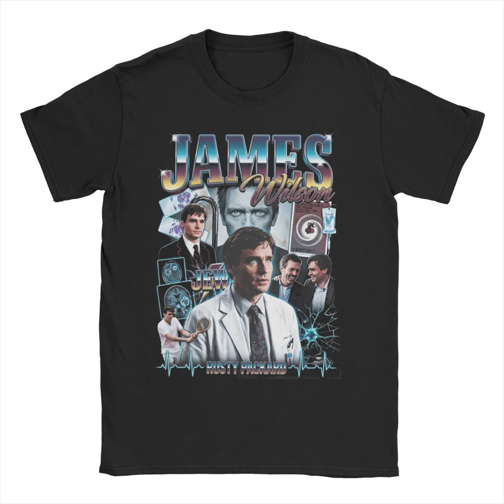 Men Women's Dr James Wilson House MD TV Doctor T Shirts  100% Cotton Tops Crazy Short Sleeve Round Collar Tee Shirt 6XL T-Shirts