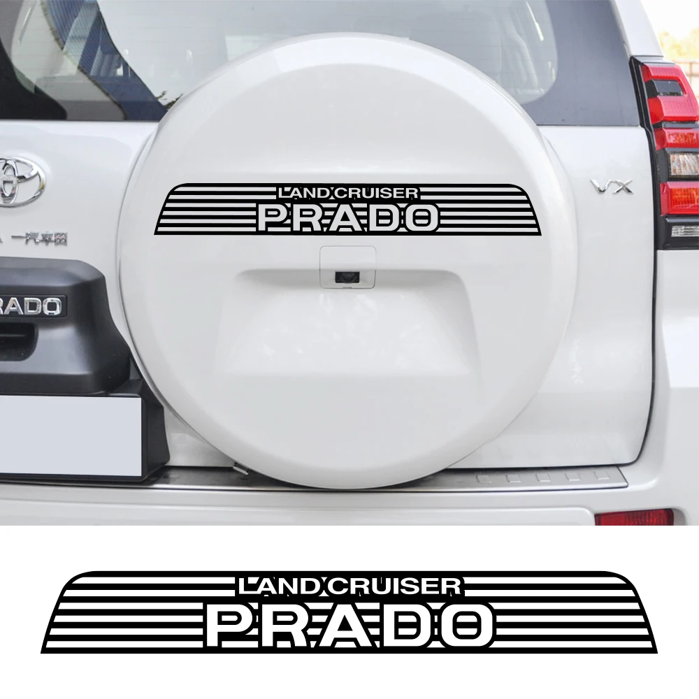 Car Spare Tires PVC Stickers For Toyota Prado 78 90 95 120 150 J90 J120 Land Cruiser Vinyl Film Decor Decals Auto Accessories