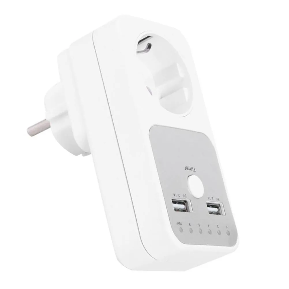 1Pcs Energy Saving Auto Shut-Off Timer Socket for Curling Iron Steam Iron Phone Charger Lamp Coffee Pot Lights Seasonal Decor
