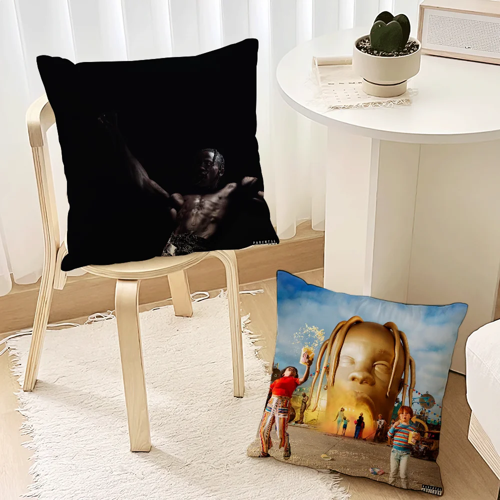 UTOPIA Travis Scott Rapper Pillow Case Soft Cushion Cases for Farmhouse Sofa Decor Home Decorations and Protector