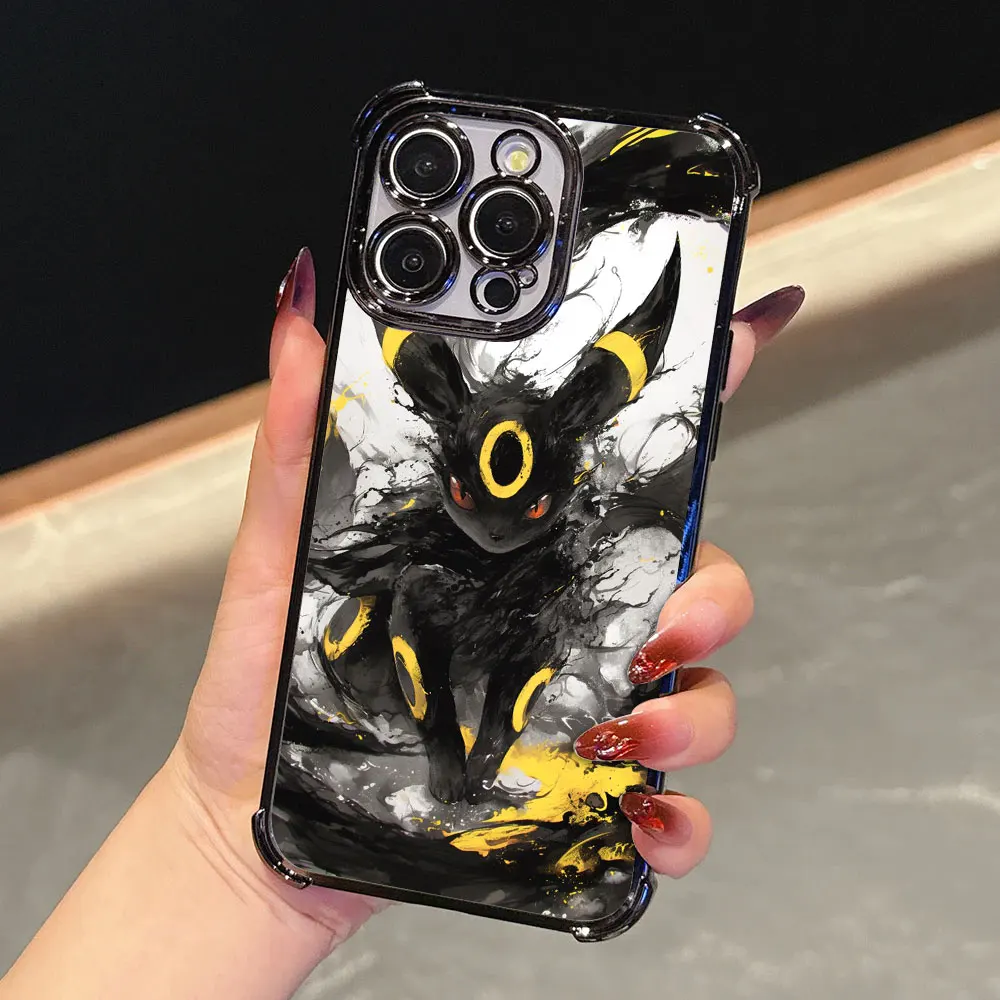 Case For Xiaomi Redmi 12C 13C 14C 15C 15A Note 15 14 Pro Plus 13 12 11 Pro 5G Cover P-Pokemons Umbreons Bulbasaurs Gengars Draw view 6