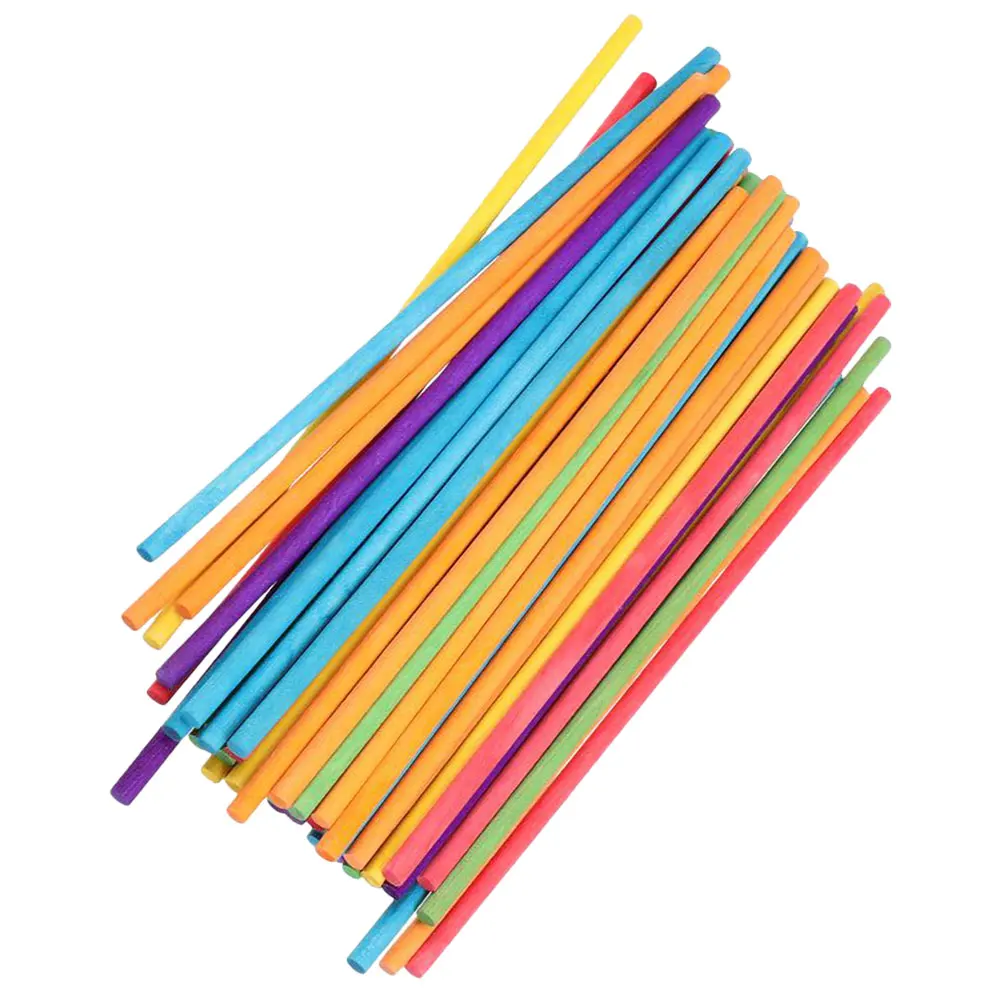 

150pcs Colored Round Wooden Rhythm Sticks 20x0.5cm Music Instruments for Kids Drumsticks Percussion Classroom Use Durable Fine