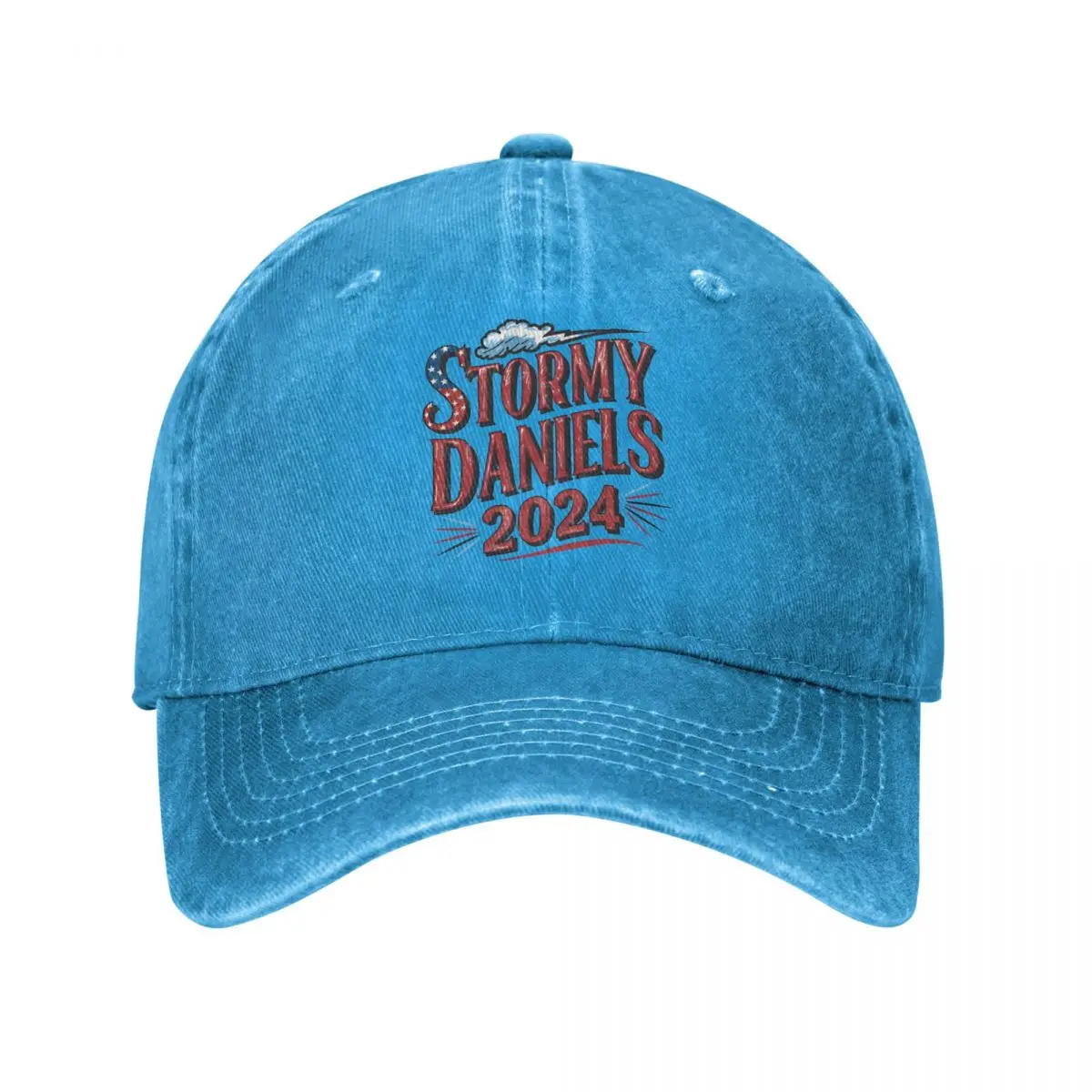 Stormy Daniels Vs Trump 2024 Baseball Cap Fashion Distressed Denim Snapback Hat Unisex Outdoor Workouts Gift Hats Cap