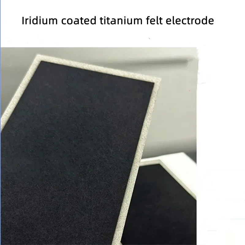 Electrolytic water anode/Carbon dioxide reduction anode/Iridium coated titanium felt