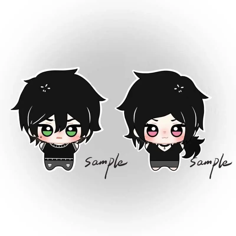 10 سنتيمتر أنيمي نعش اندي و ليلي تأثيري أفخم دمية لطيف لعبة دور أفخم قلادة المفاتيح ظهره ديكور هدايا عيد الميلاد