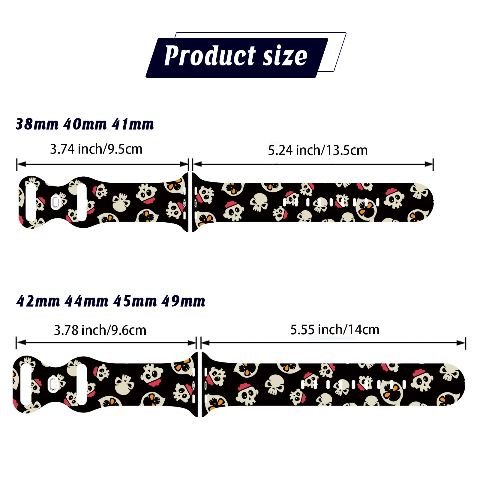 Halloween nightfall for Apple Watch 11 10 9 8 7 Silicone Band Replacable Bracelet for iWatch 46mm 42mm 41mm 40mm Watchband