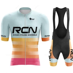 Ropa De Bicycle New Rvouei Cycling Jersey Cycling Clothing Summer Short Sleeve MTB Cycling Shirts Shorts Men Maillot Ciclismo