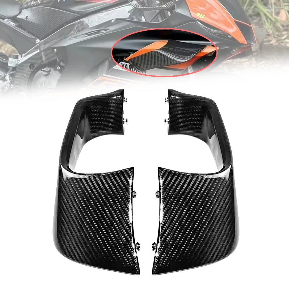 

Lavitin For Yamaha Motorcycle Accessories Carbon Fiber Aerodynamic Wing Spoiler Winglets Glossy For 2015-2024 Yamaha R1 R1M R1S