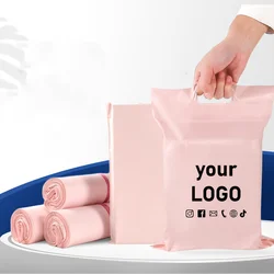 50 frosted cpe portable color portable express bag waterproof thickened packaging bag clothing packaging bag printing logo