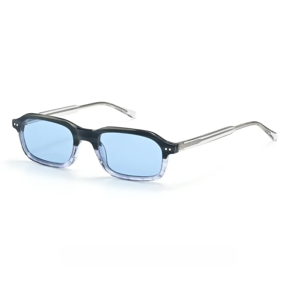 Fashion Trend Rectangular Frame Acetate Sunglasses Lady Sunscreen Eyewear Outdoor Driving UV400 Protection Travel Men Sunglasses
