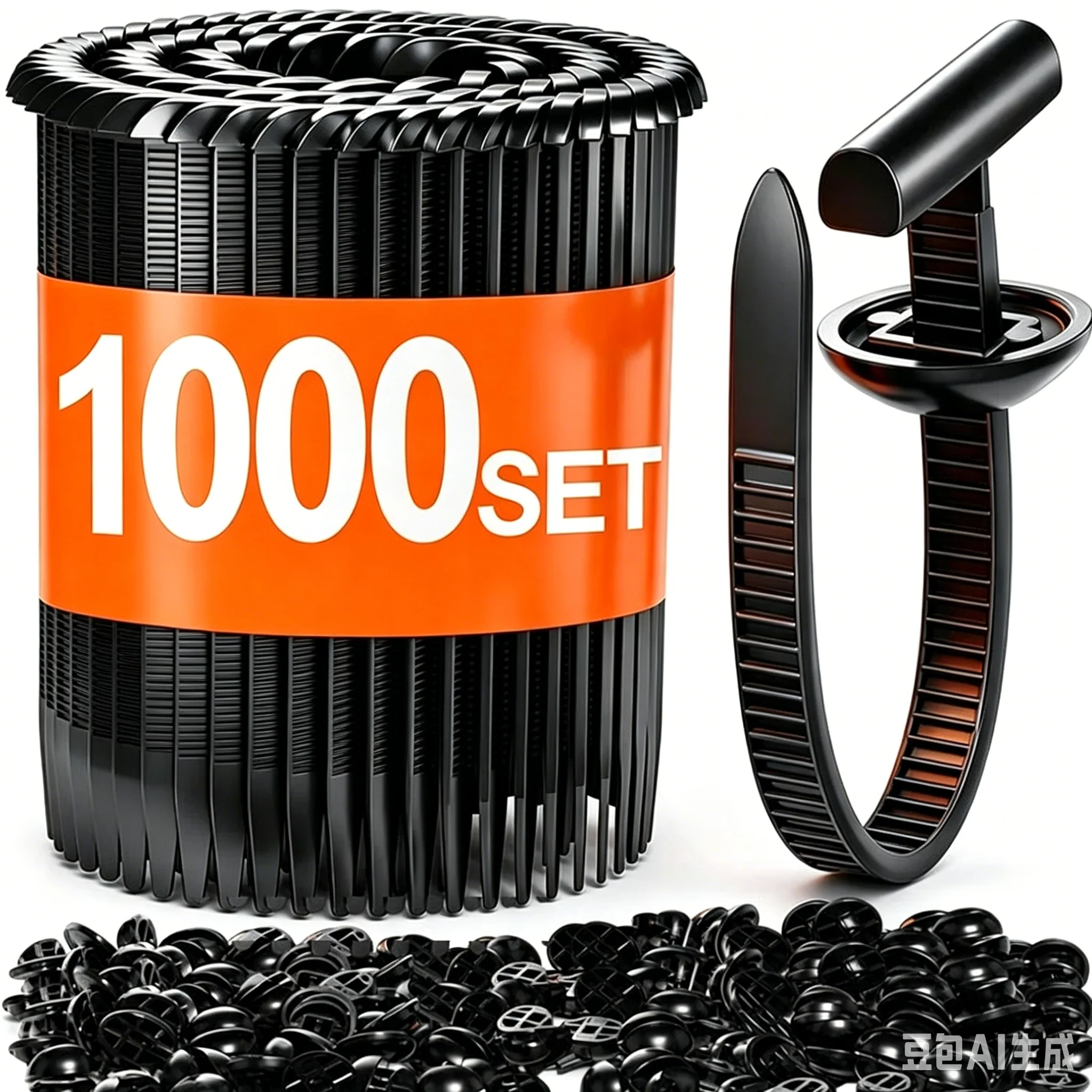 Heavy Duty Nylon Cable Tie Buckle Auto Fastening Straps Universal Self-locking Zip Ties Cable Management ELECTRICIST Accessories