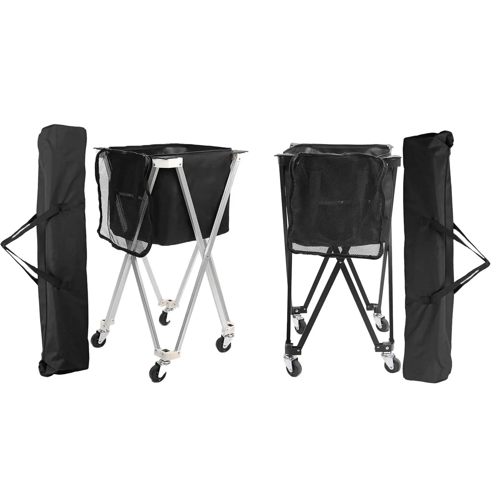 

Практичная тележка для теннисных мячей с коллектором сумки для спорта Pickleball Softball