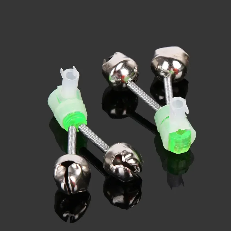 

5Pcs/Set Twin Spiral Bells Fishing Bite Alarms Outdoor Night Carp Fishing Rod Tip Clips Tool Accessories Peche