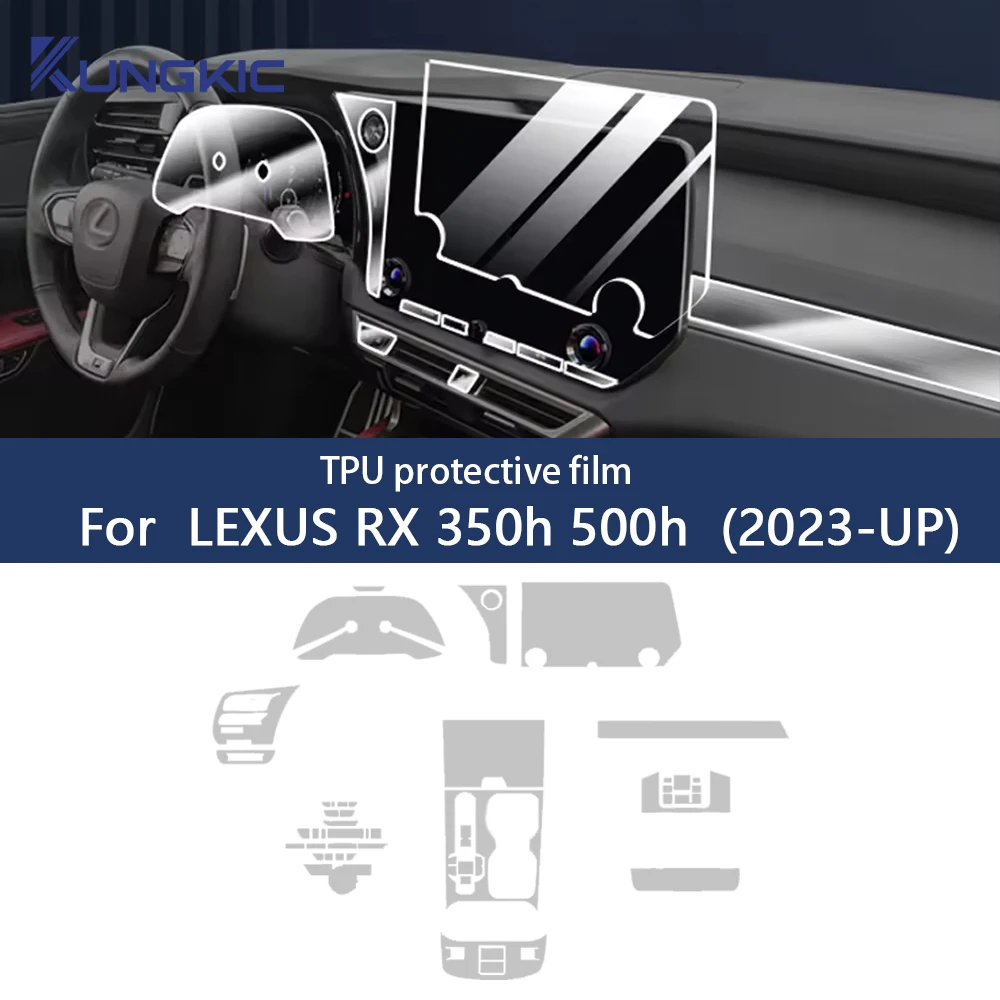 

Для Lexus RX 350h 500h 2023, автомобильная GPS-навигация, ЖК-экран из ТПУ, защитная пленка против царапин, защитная наклейка PPF