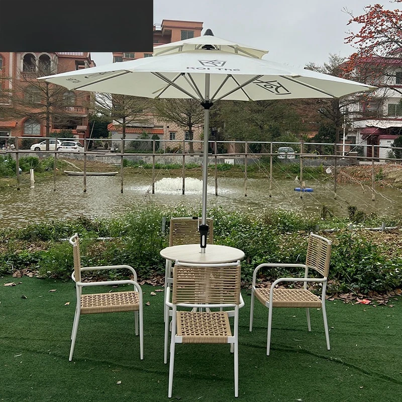 

Уличный стул из ротанга, скандинавский двор, сад, уличный стол и стул, комбинированный стул для отдыха B & B, модель отеля, стол и