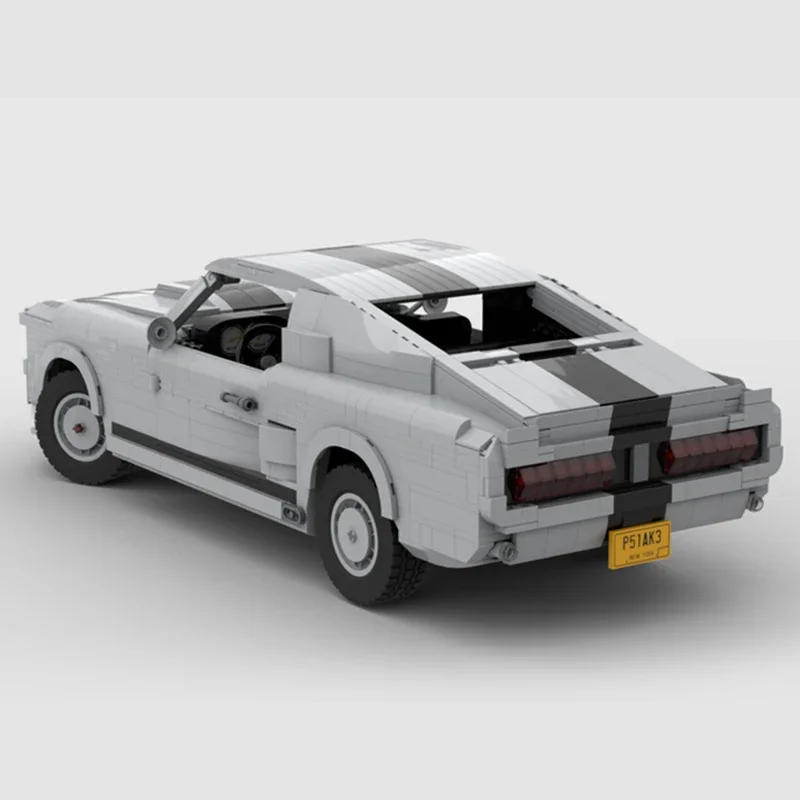 Miasto Supercar Model Moc klocki budowlane Speed Champion GT500 1967) technologia klocki modułowe prezent świąteczne zabawki zestawy do samodzielnego montażu