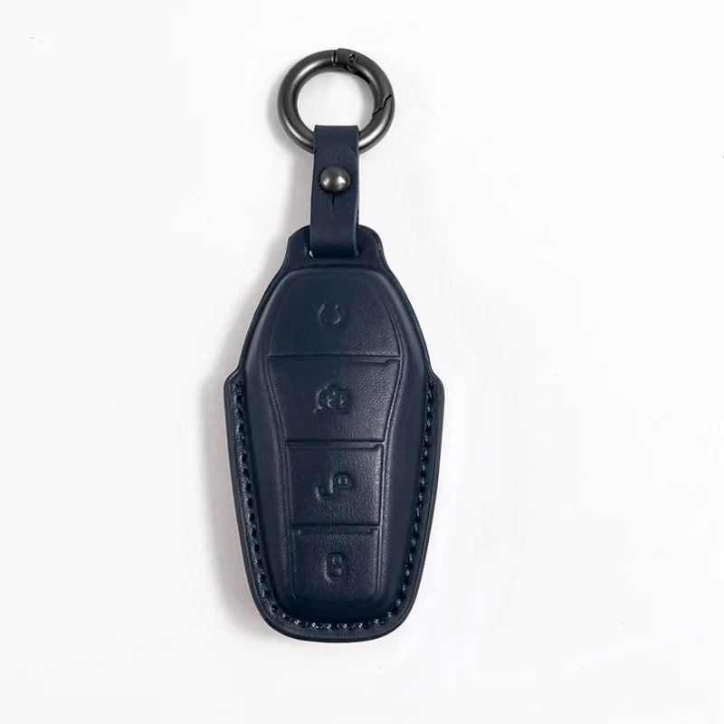 

For BYD Song L key case genuine leather Han EV Tang DMI seal dolphin gull lion Qin Yuan Pro car key bag buckle shell